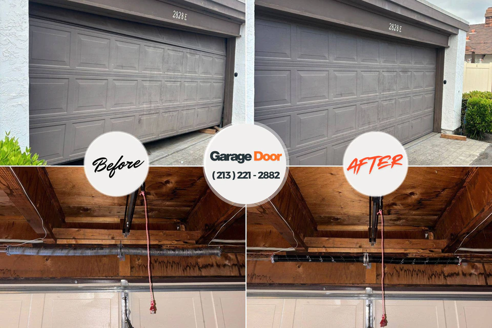 Before and after: garage door repair near me Apple Valley